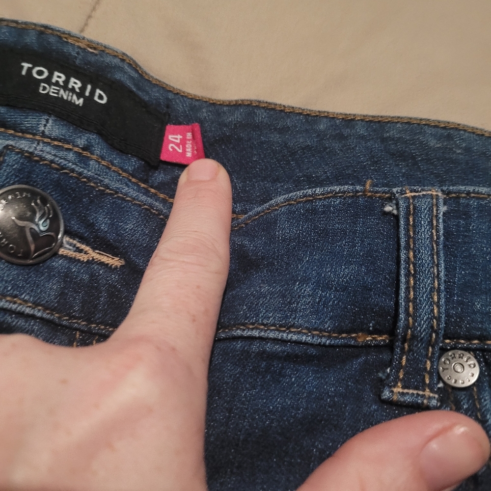 Plus size denim shorts